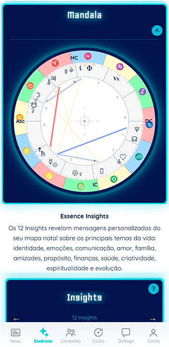App SoulSyn — tela de Essência